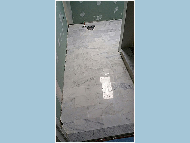 Marble Floor No Grout Lines