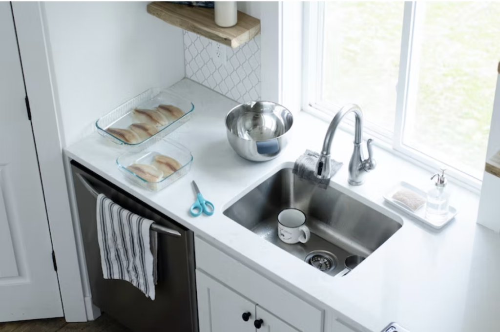 how to clean a kitchen sink drain
